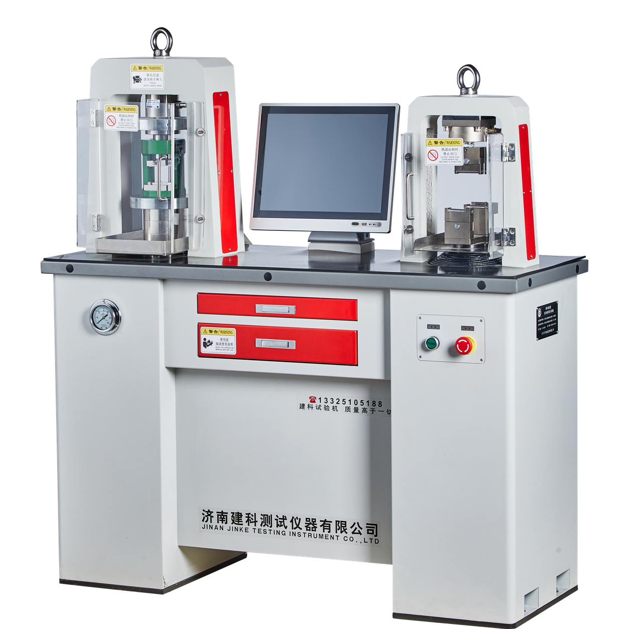 Desktop hydraulic compression testing machine