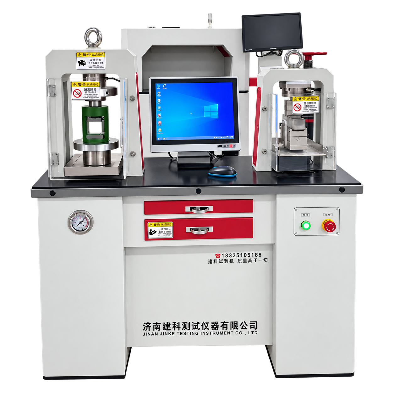 Desktop hydraulic compression testing machine
