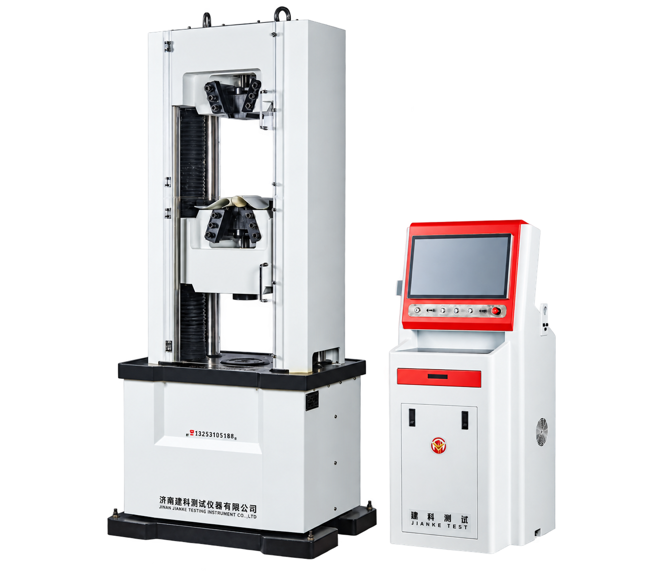 Hydraulic universal testing machine with controller