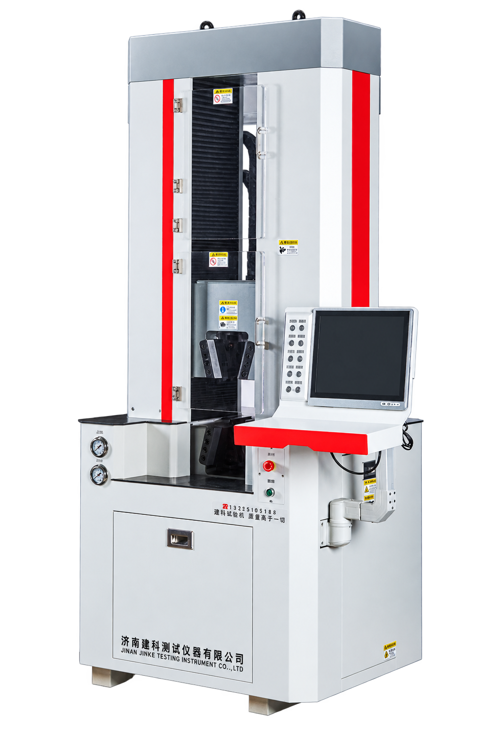Hydraulic universal testing machine with touch controller
