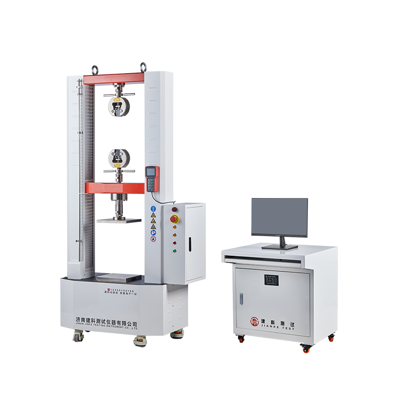 Microcomputer controlled electronic universal testing machine