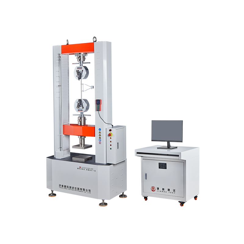 Microcomputer controlled electronic universal testing machine