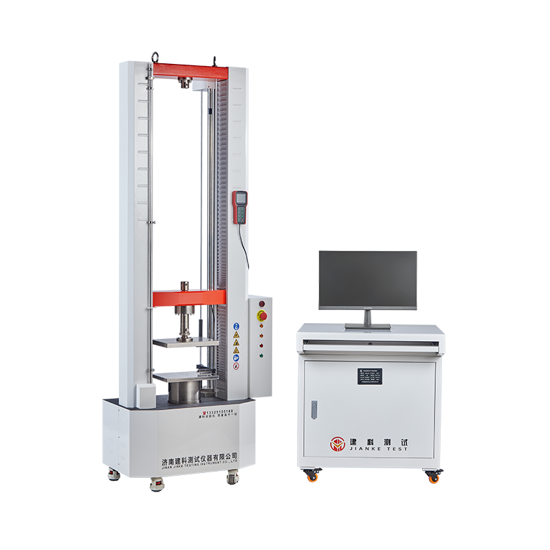 Microcomputer controlled ring stiffness and flexibility testing machine