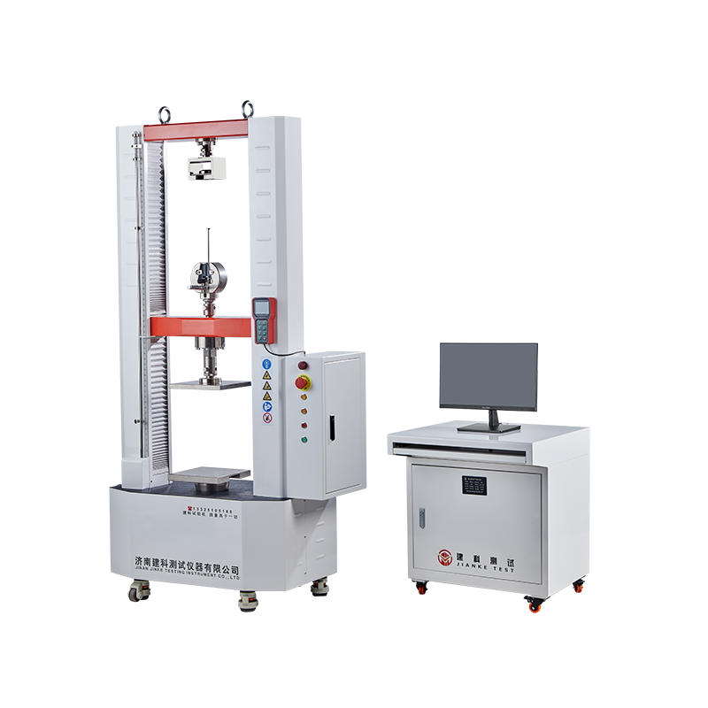 Computer controlled anchor bolt and plate stiffness testing machine
