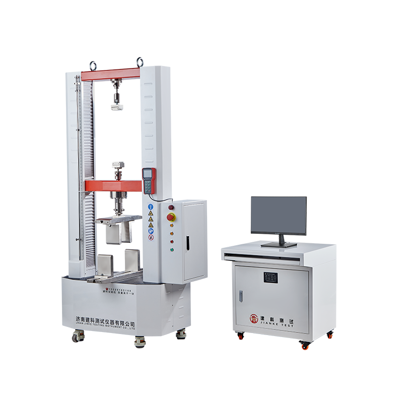 Computer controlled universal testing machine for artificial boards