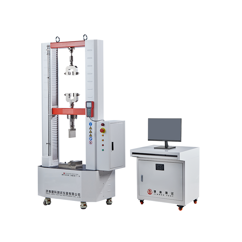 Microcomputer controlled peel shear strength testing machine