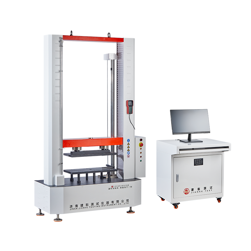 Microcomputer controlled ring stiffness and flexibility testing machine