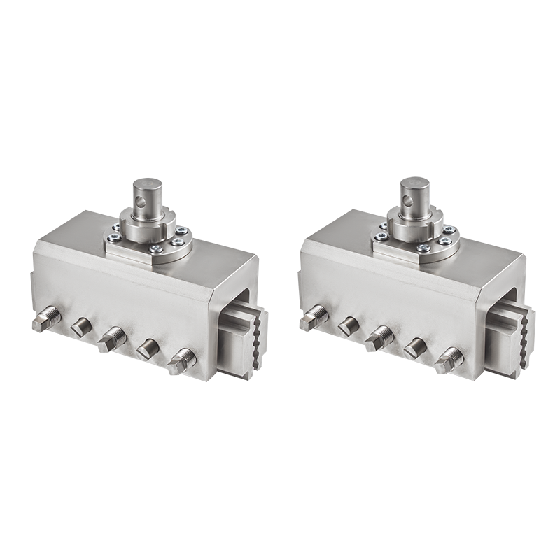 Geotechnical material tension fixture (compression block)