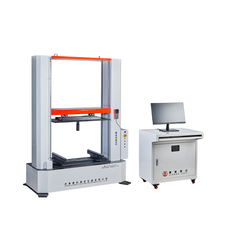 Microcomputer controlled curb flexure testing machine