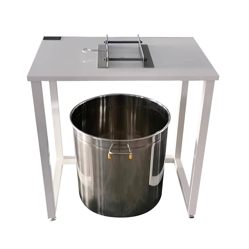 Block void ratio weighing device